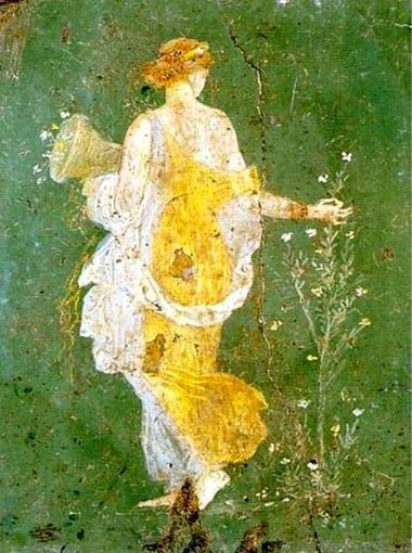 Fresco painting of Flora