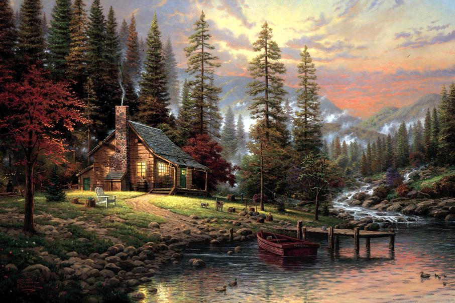 A Peaceful Retreat - Thomas Kinkade