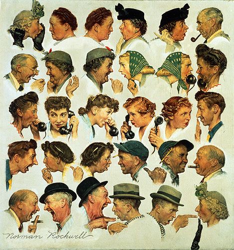 Gossip - Norman Rockwell