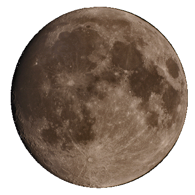 Waxing gibbous moon